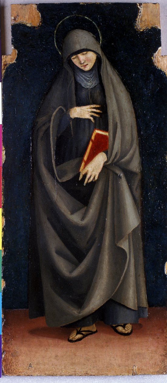 St. Clare, n. 1515-20 (tempera poppelipuulla) tekijältä Luca Signorelli