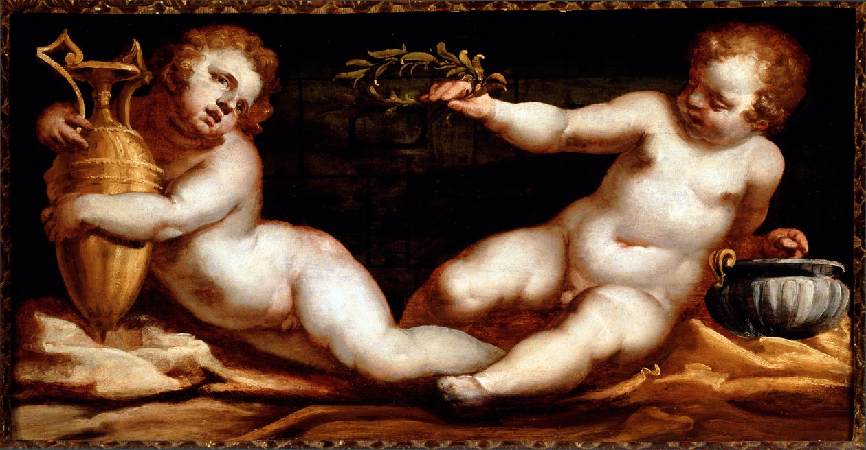 Putti (maalaus tekijältä Luca Cambiaso