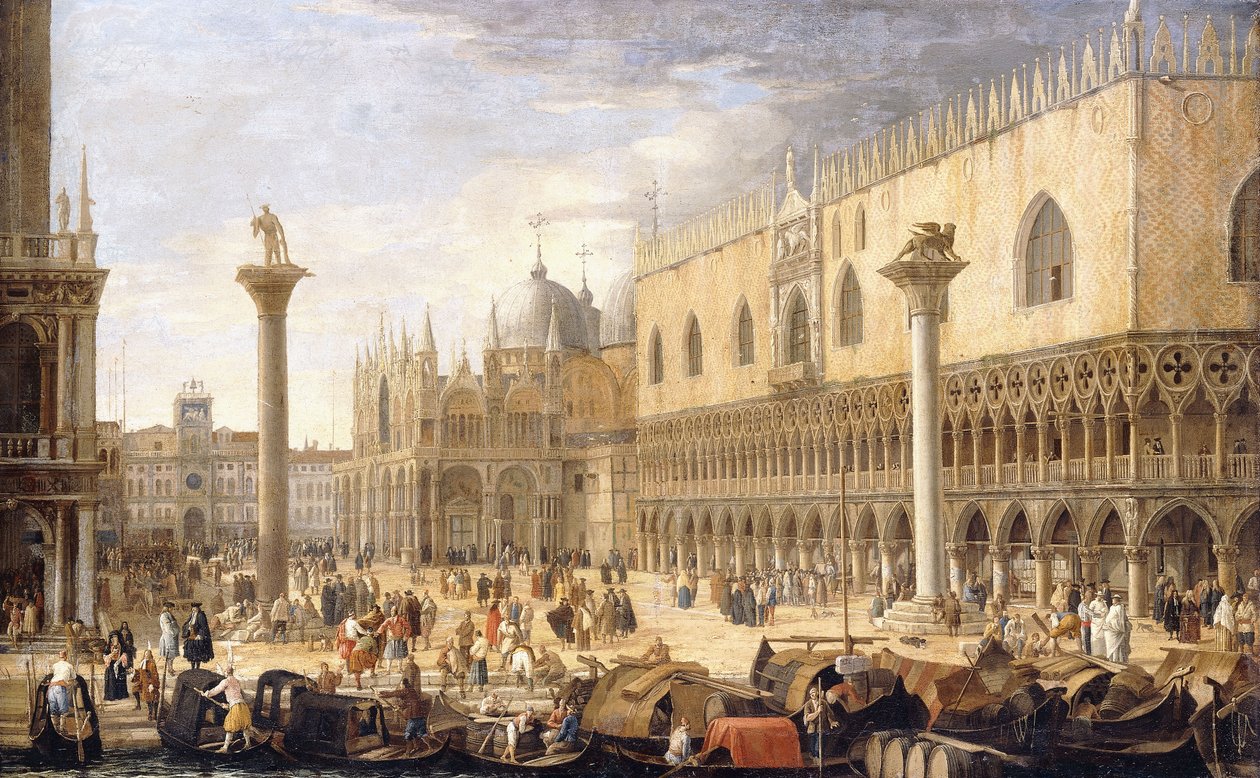 Piazzetta, Venetsia, Bacinosta, tekijältä Luca Carlevaris