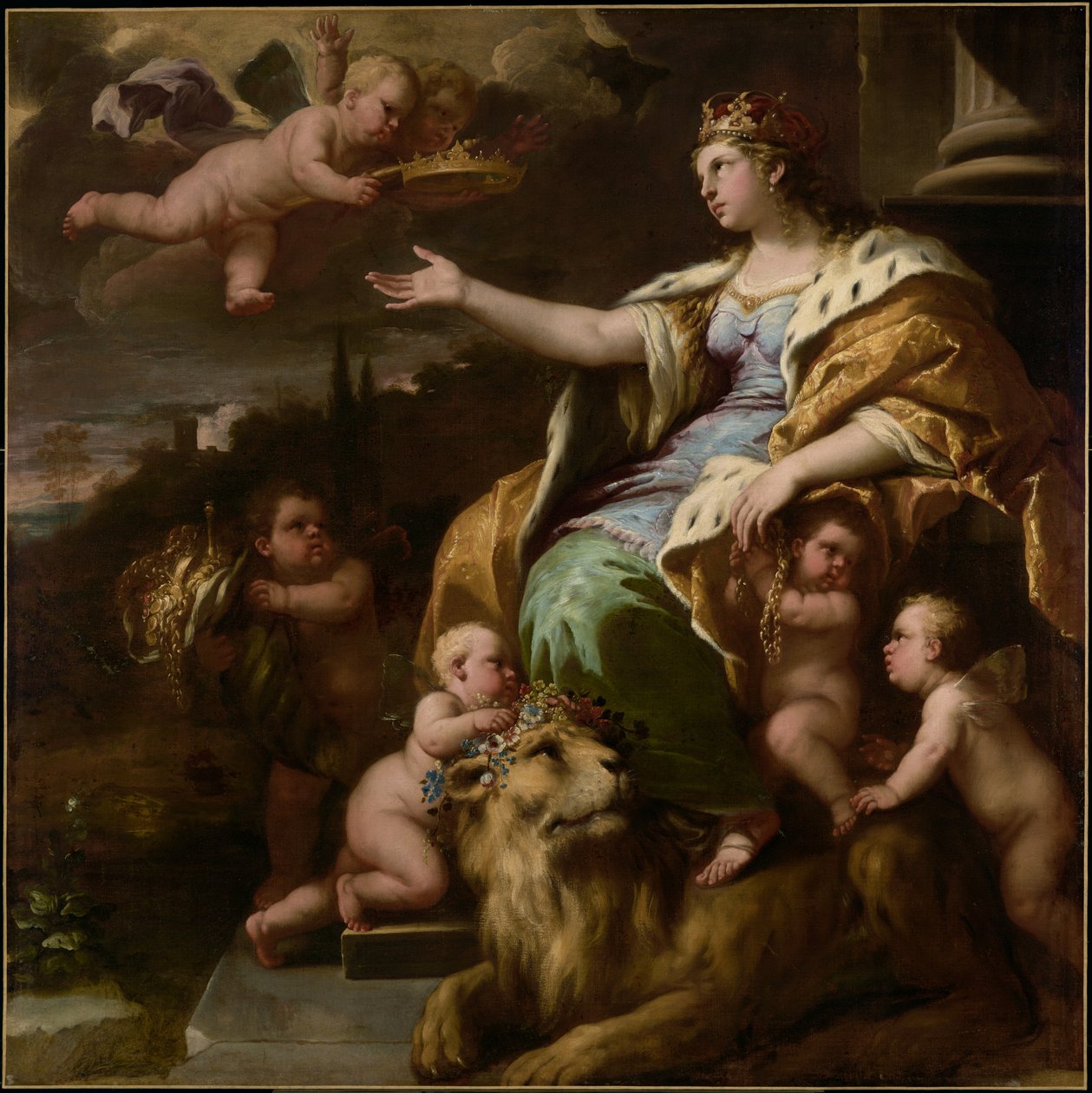 Allegoria suurpiirteisyydestä tekijältä Luca Giordano