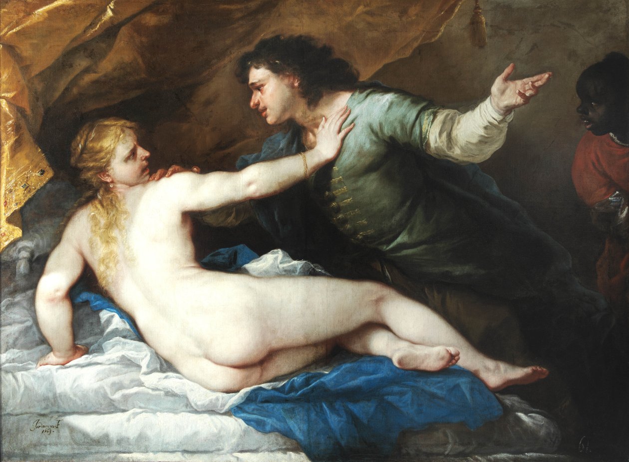 Tarquinius ja Lucretia, 1663. tekijältä Luca Giordano