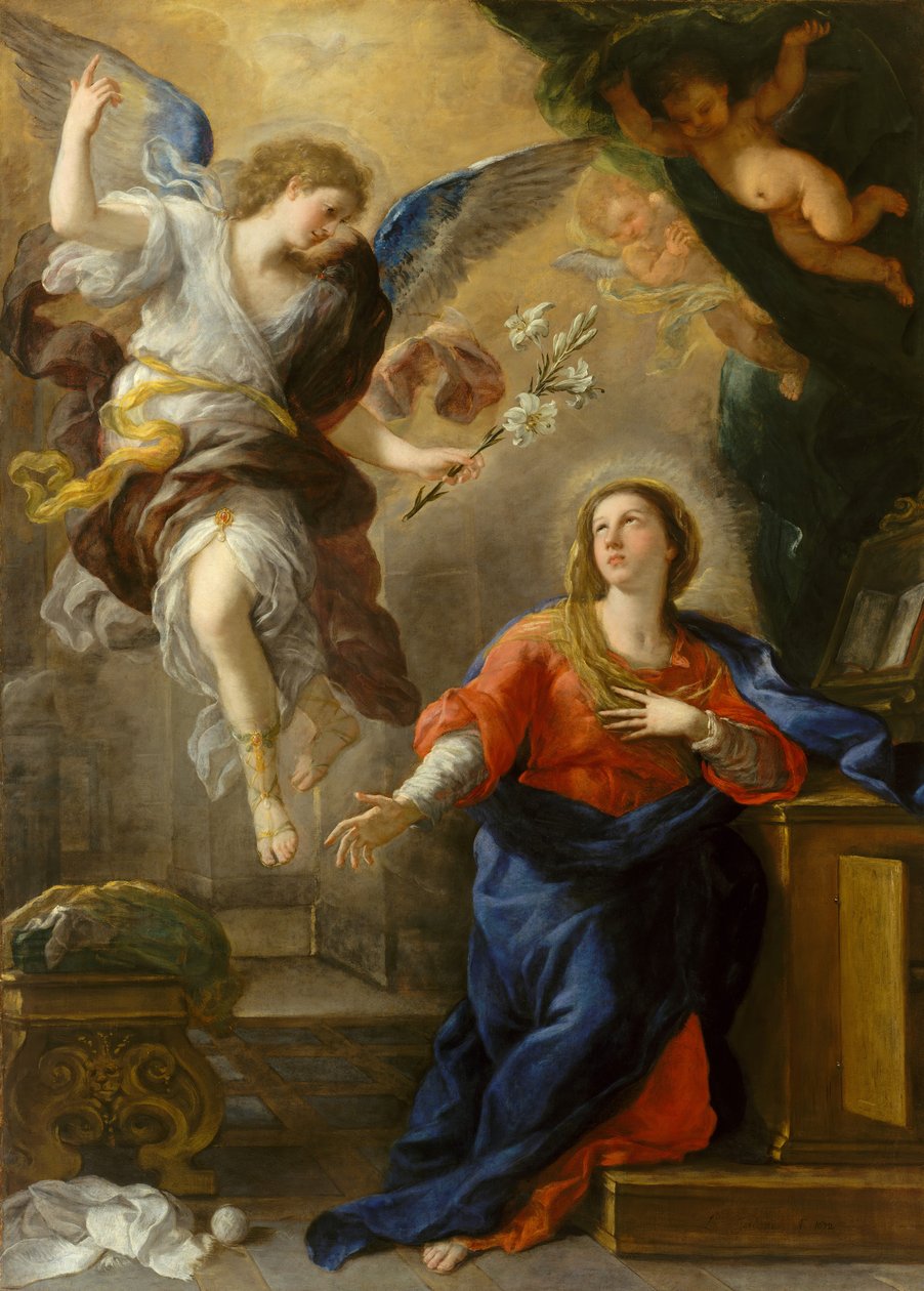 Ilmoitus, 1672. tekijältä Luca Giordano