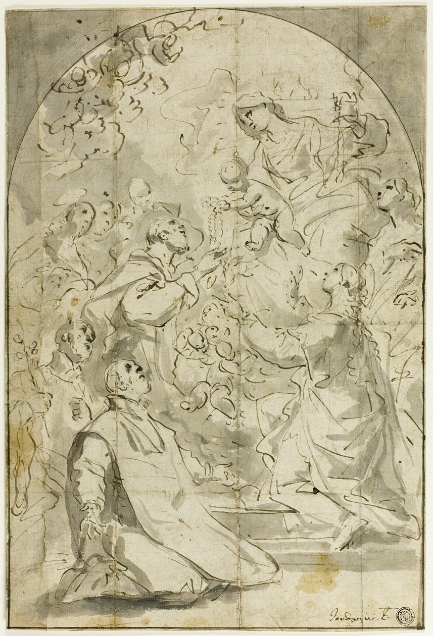 Pyhän Dominikuksen näky tekijältä Luca Giordano