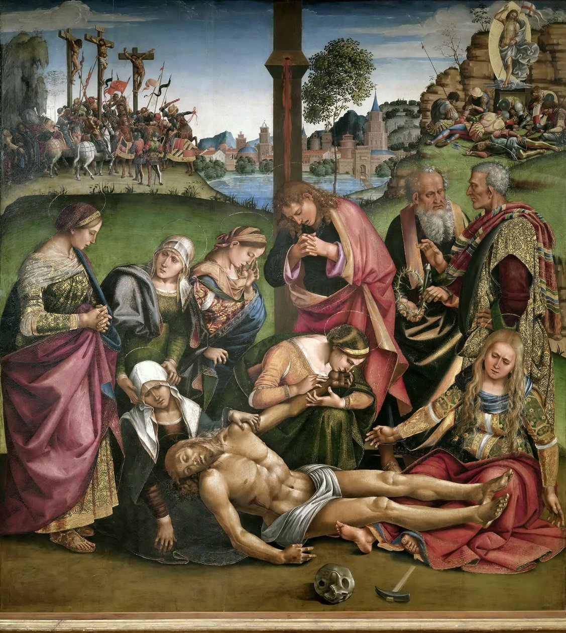Valituslaulu kuolleesta Kristuksesta, 1502. tekijältä Luca Signorelli