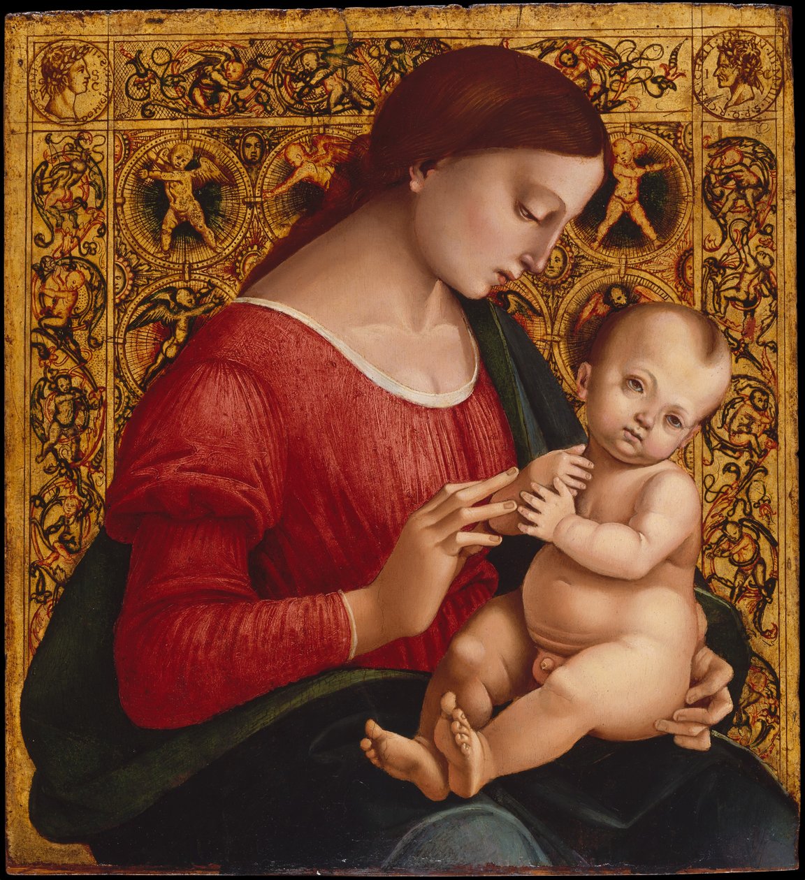 Madonna ja lapsi, n. 1505-7. tekijältä Luca Signorelli