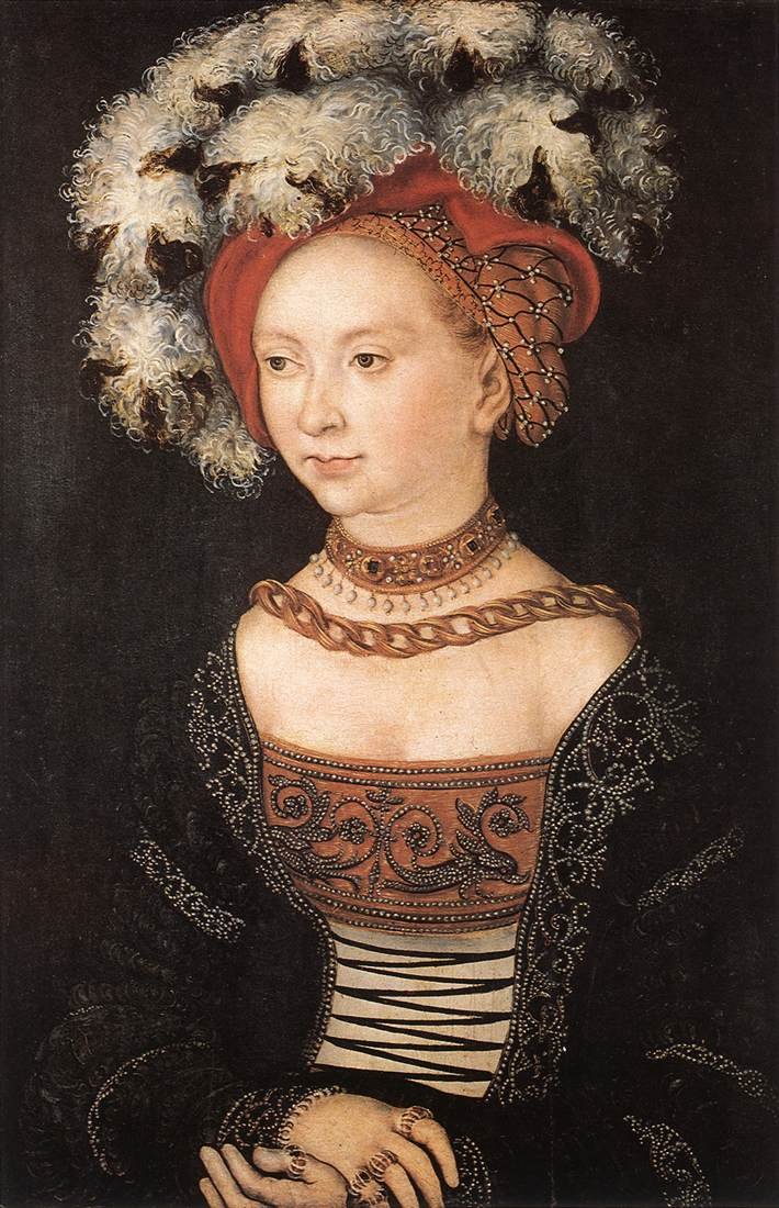 Bildnis einer jungen Frau tekijältä Lucas Cranach the Elder