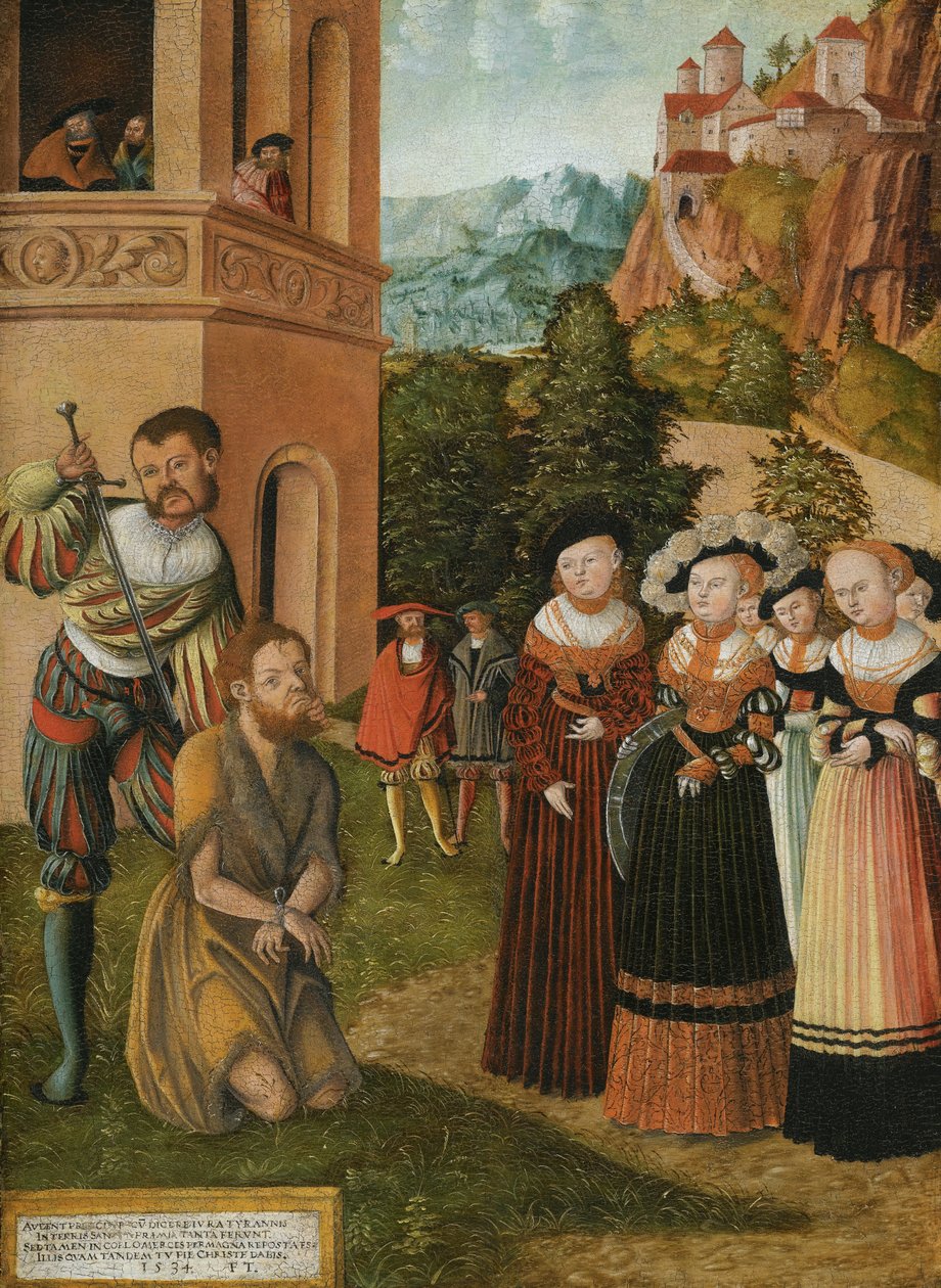 Die Enthauptung Johannes des Täufers tekijältä Lucas Cranach the Elder