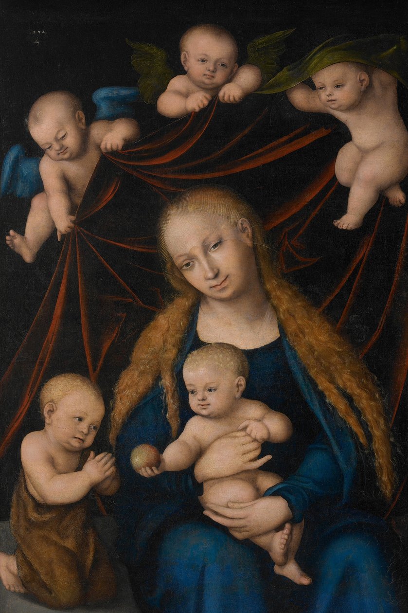 Die Jungfrau mit Kind tekijältä Lucas Cranach the Elder