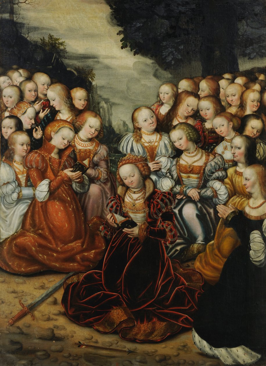 Pyhä Ursula ja neitsyt tekijältä Lucas Cranach the Elder