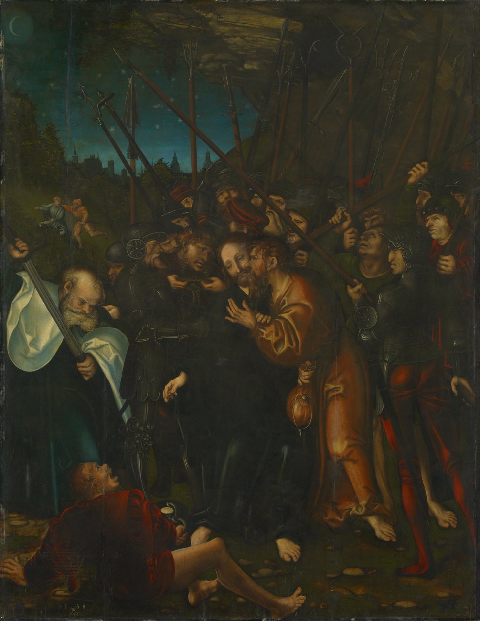 Gefangennahme Christi tekijältä Lucas Cranach the Elder