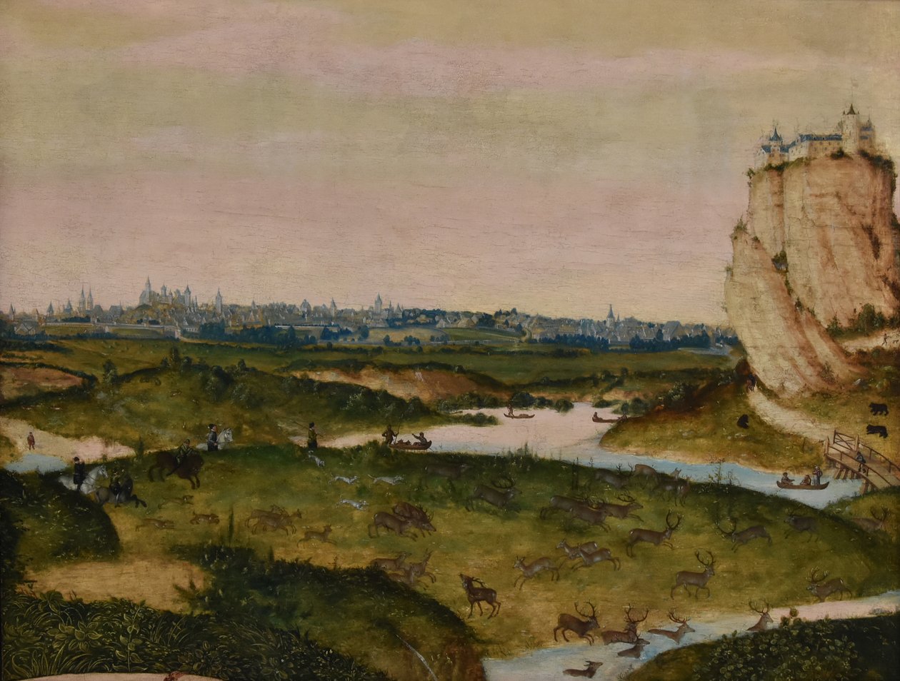 Hirschjagd tekijältä Lucas Cranach the Younger