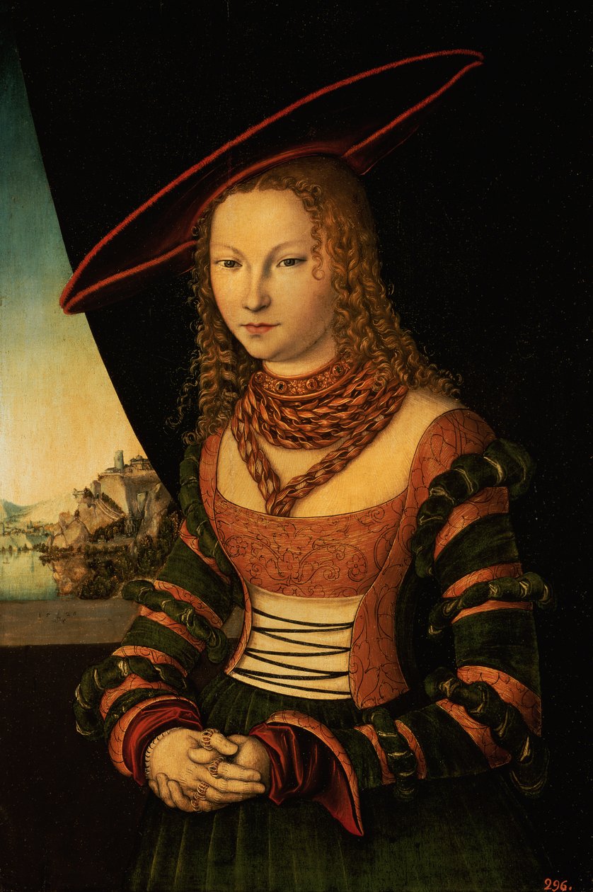 Naisen muotokuva, 1526 tekijältä Lucas Cranach the Elder