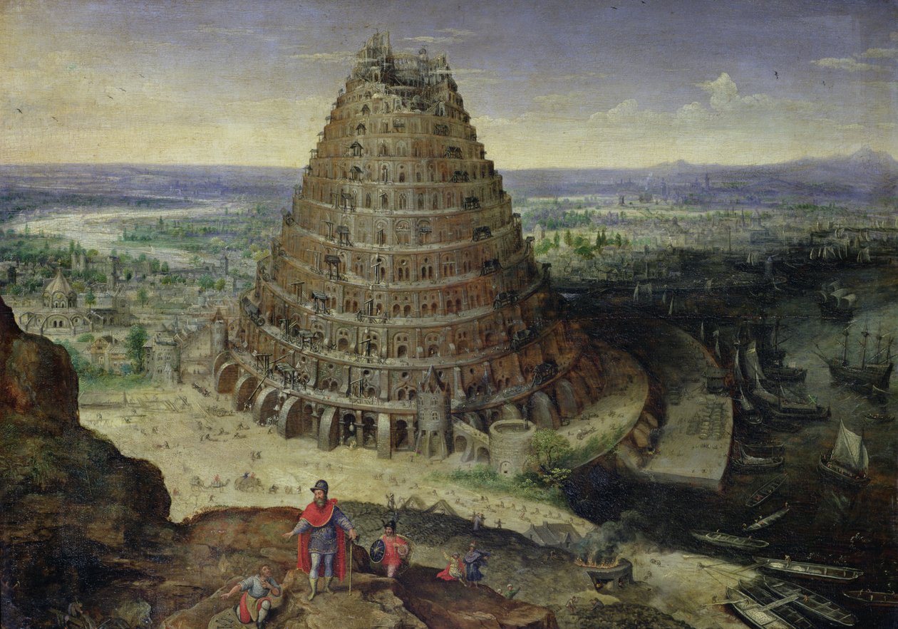 Baabelin torni, 1594 tekijältä Lucas van Valckenborch