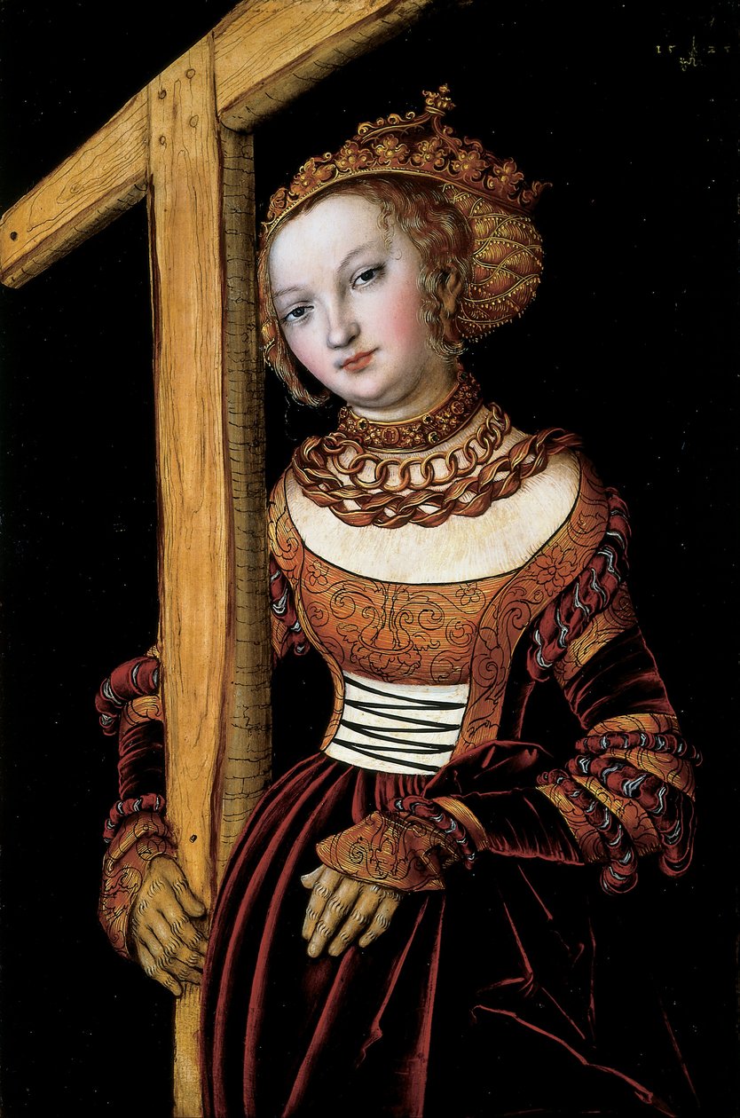 Pyhä Helena ja risti tekijältä Lucas Cranach the Elder