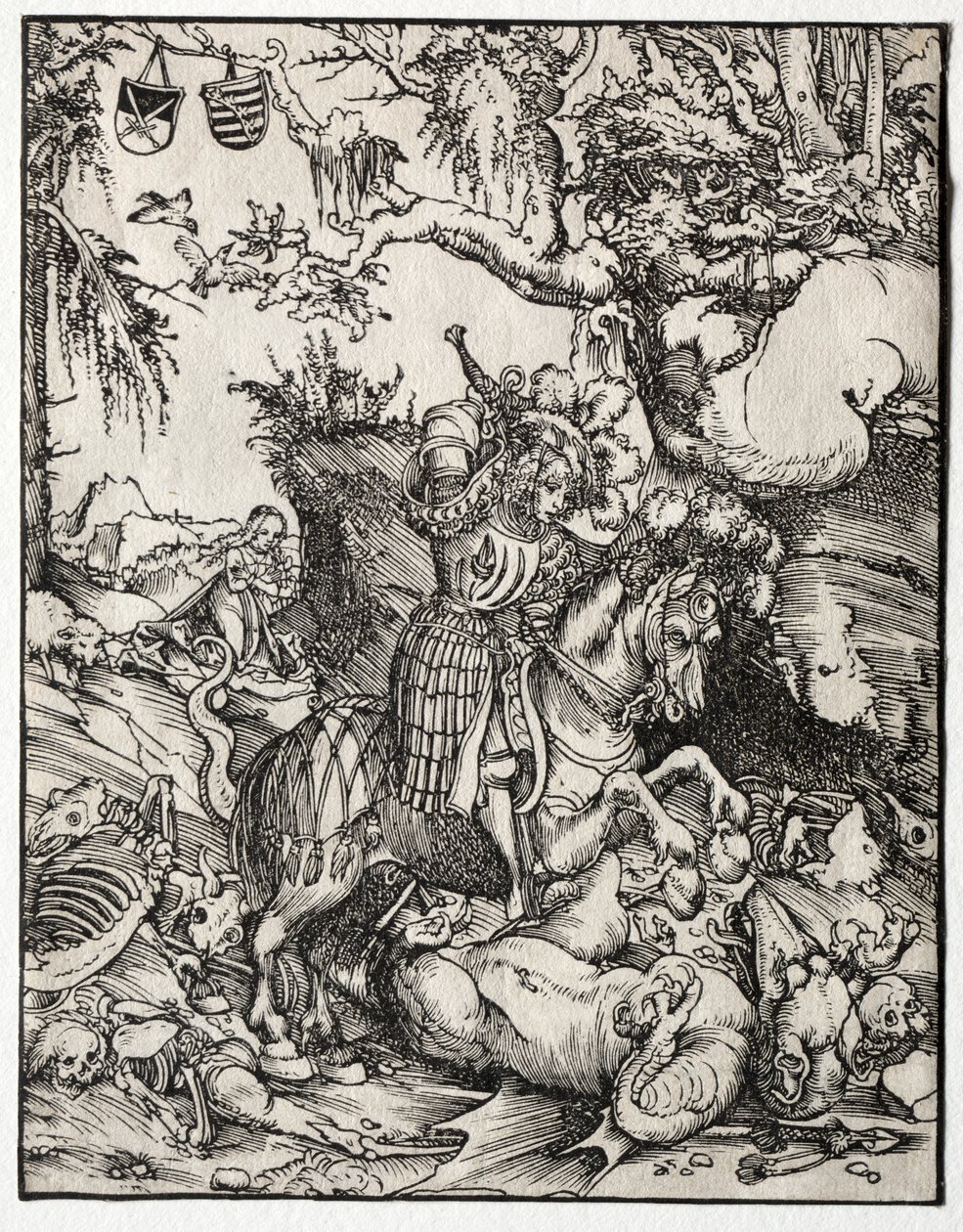 St. George Slaying the Dragon tekijältä Lucas Cranach