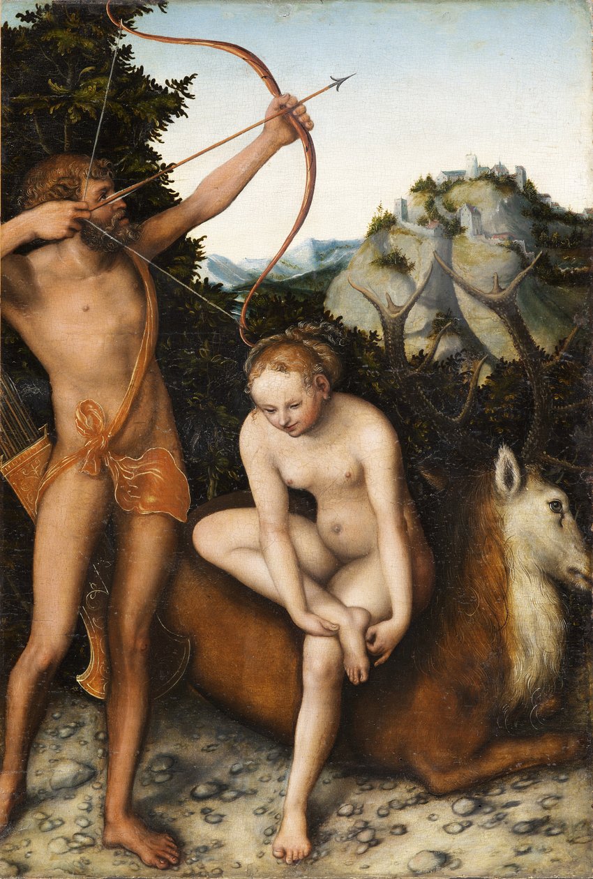Apollo ja Diana, noin 1530 tekijältä Lucas Cranach the Elder