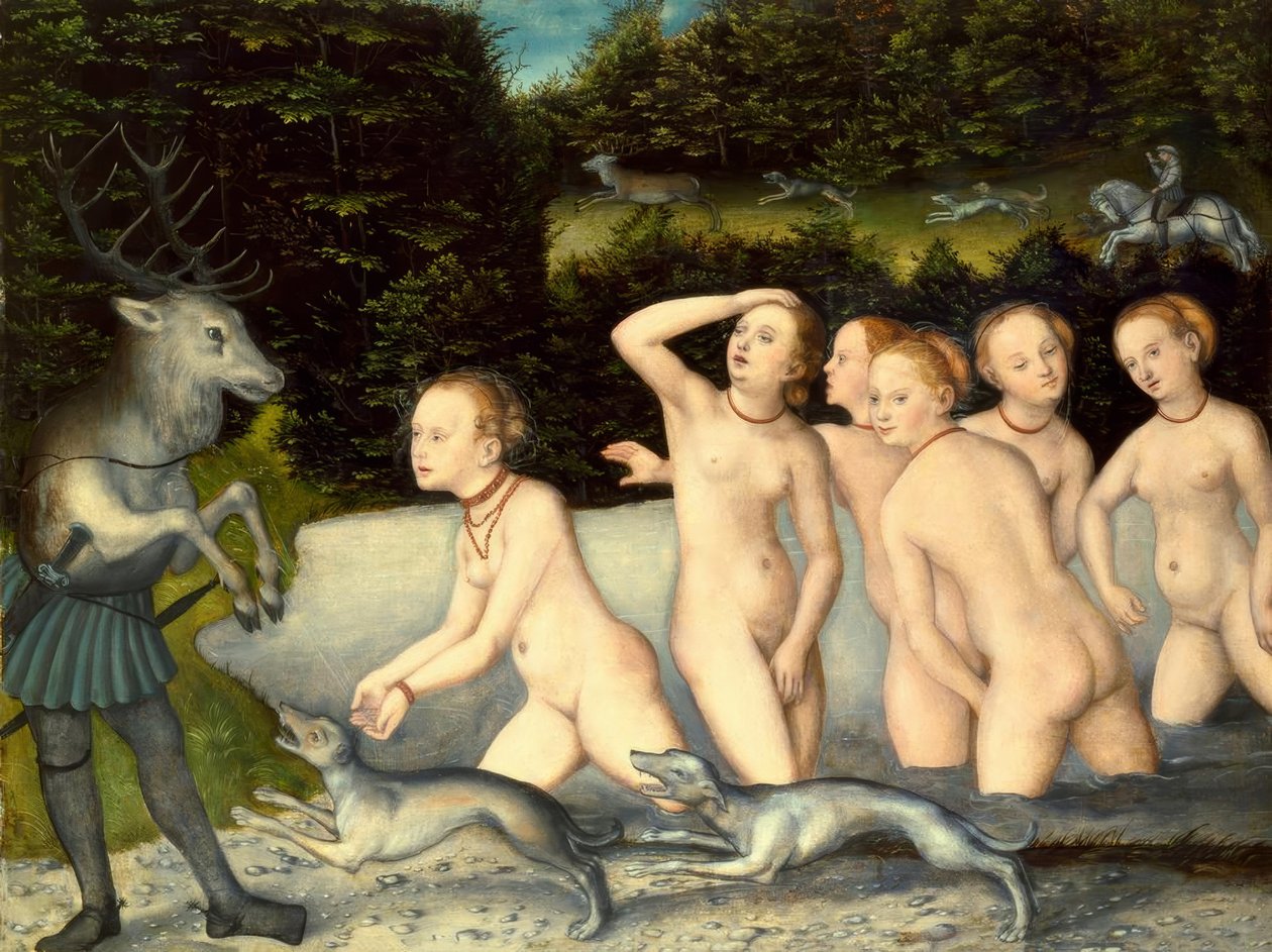 Diana ja Actaeon tekijältä Lucas Cranach the Elder