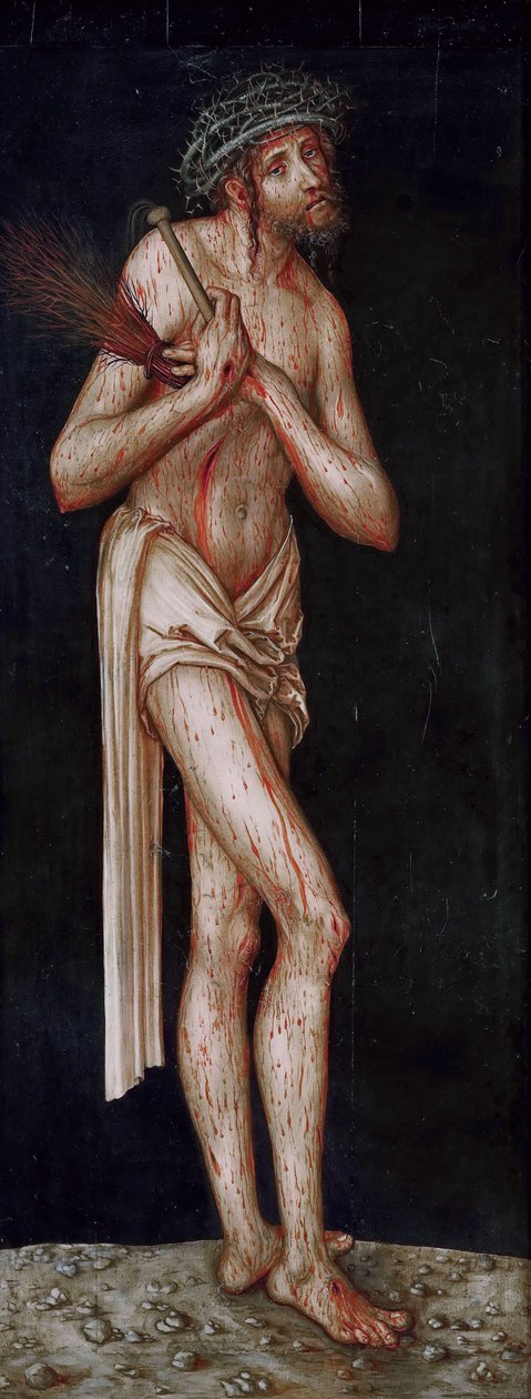 Saksa: Sündenfall: Adam Suffering Christ (Aatami kärsivä Kristus) tekijältä Lucas Cranach the Elder