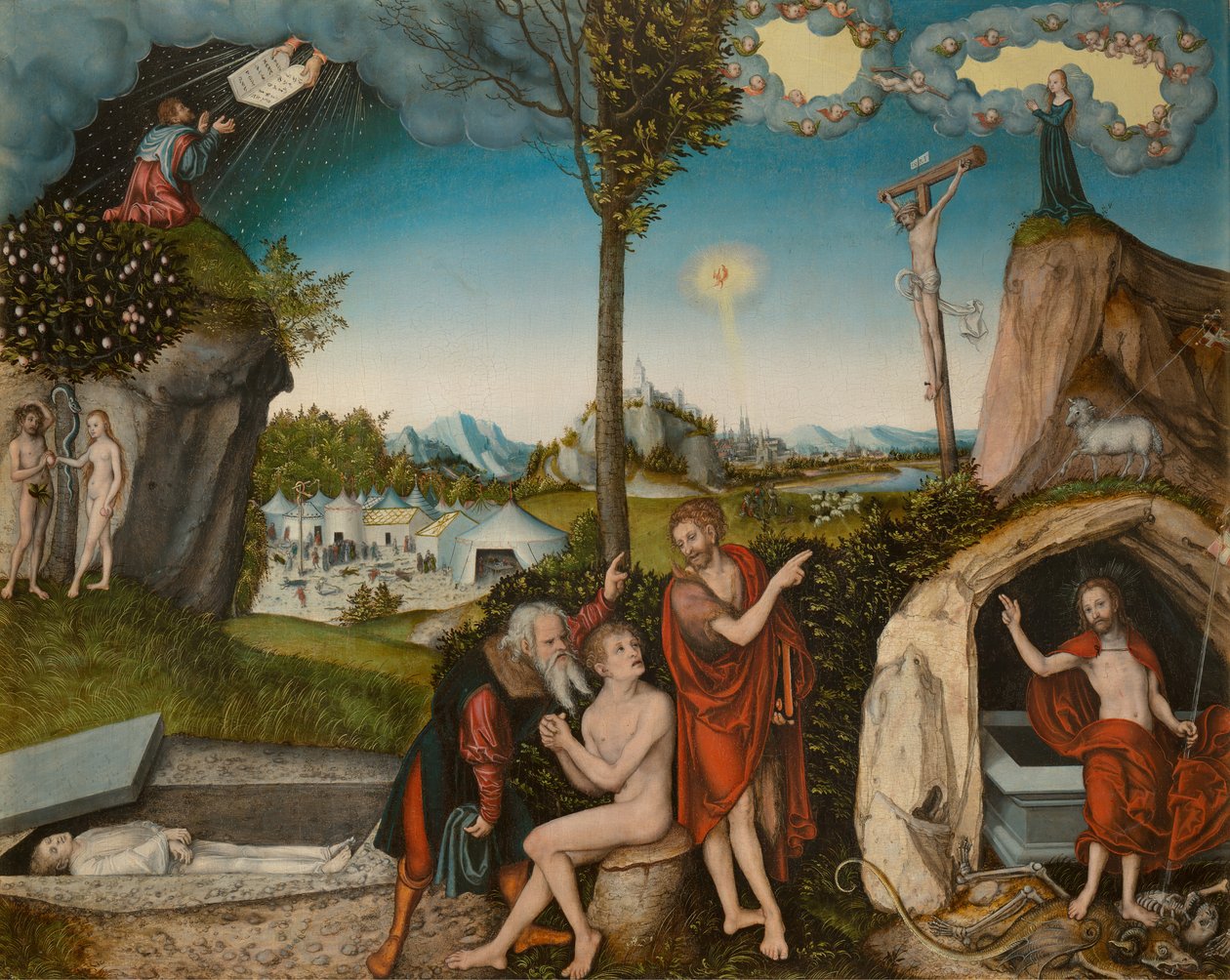 Laki ja armo tekijältä Lucas Cranach the Elder