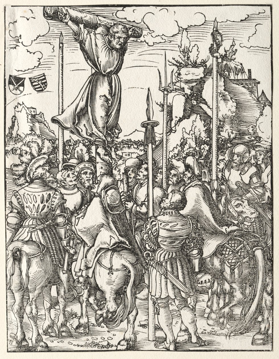 Pyhän Filippuksen marttyyrikuolema. tekijältä Lucas Cranach the Elder