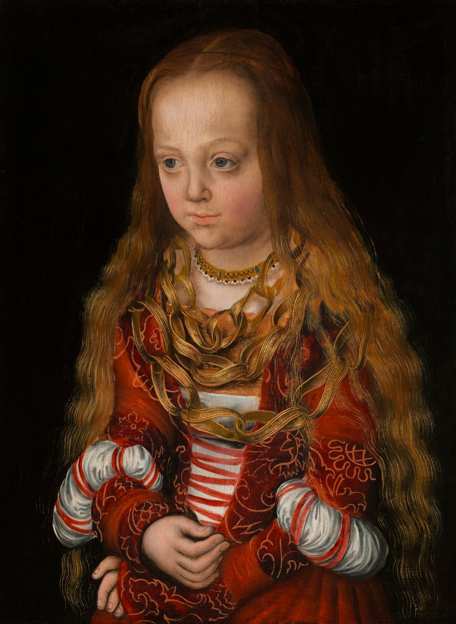 Porträt einer sächsischen Prinzessin tekijältä Lucas Cranach the Elder