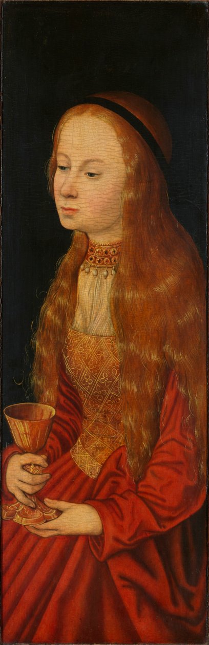 Saint Barbara, 1500-luvun alku. tekijältä Lucas Cranach the Elder