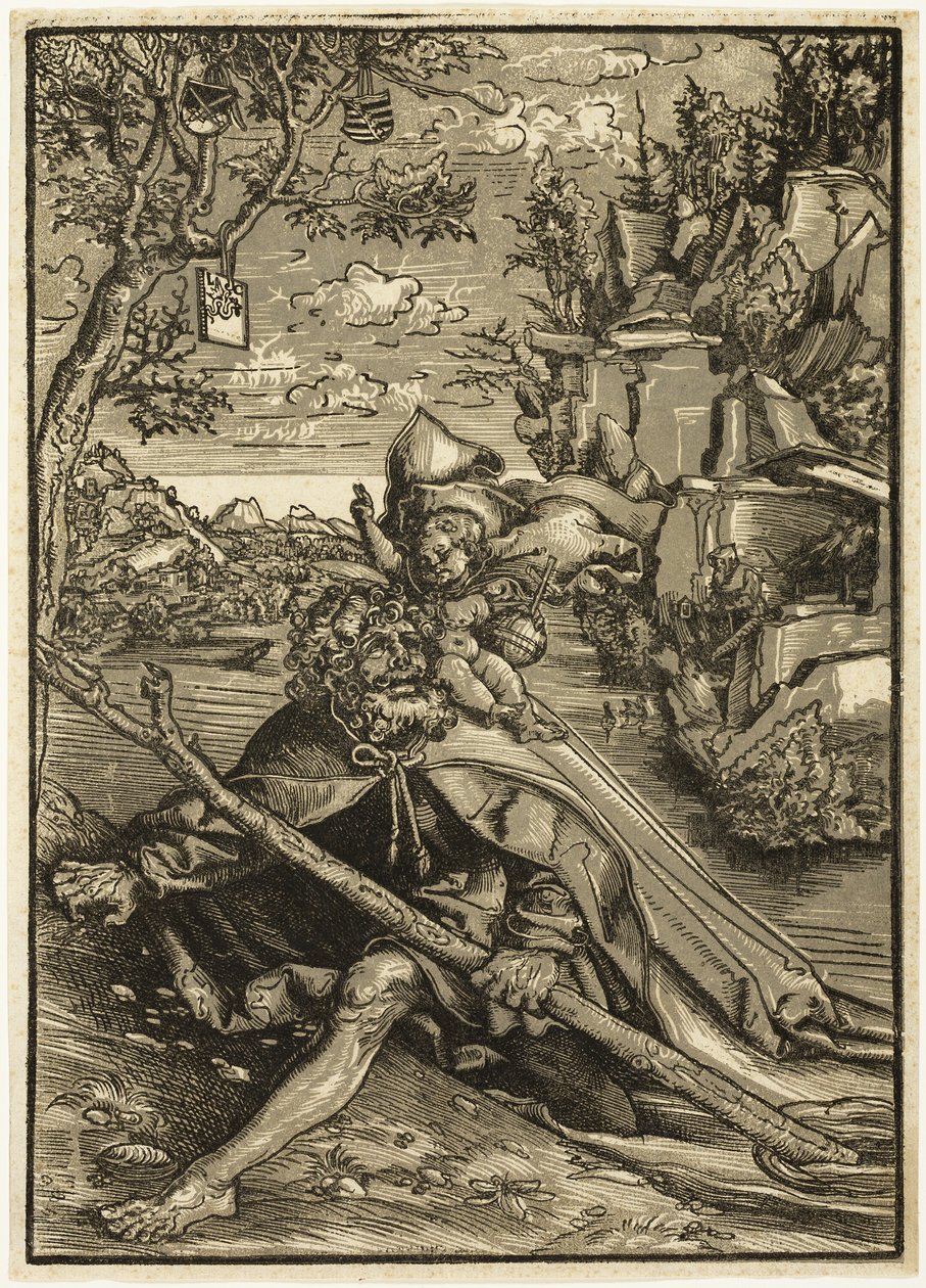 Saint Christopher tekijältä Lucas Cranach the Elder