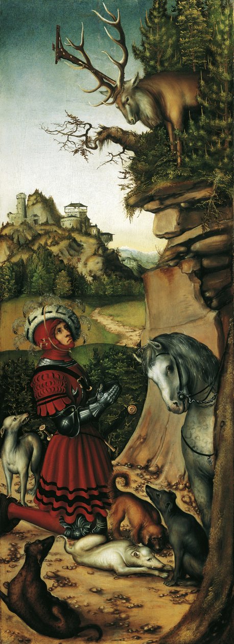 Pyhä Eustace tekijältä Lucas Cranach the Elder