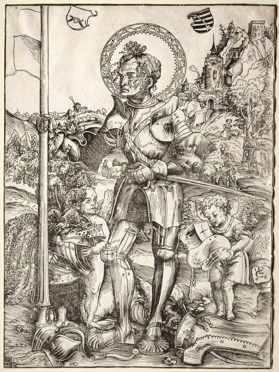 Pyhä Yrjö seisoo, 1506. tekijältä Lucas Cranach the Elder