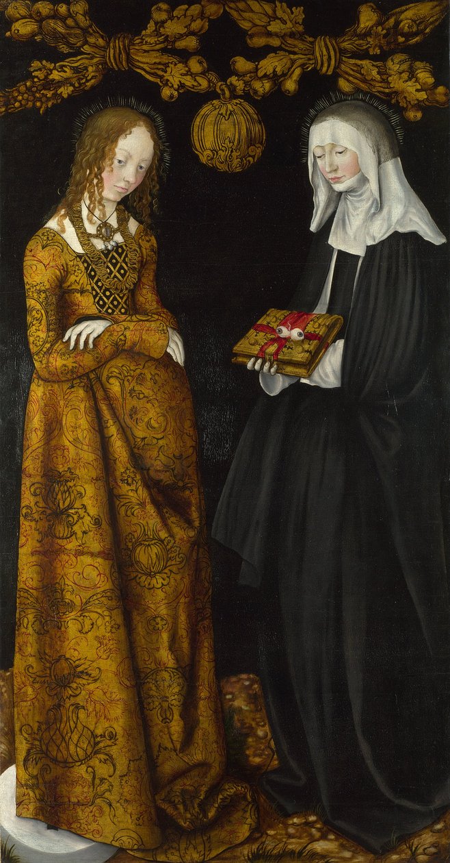 Pyhät Kristiina ja Ottilia, 1506 tekijältä Lucas Cranach the Elder