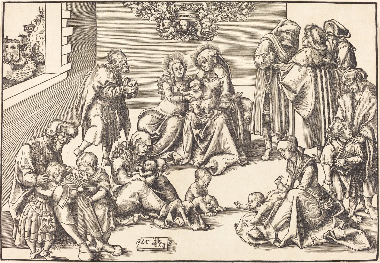 Pyhä sukulaisuus tekijältä Lucas Cranach the Elder