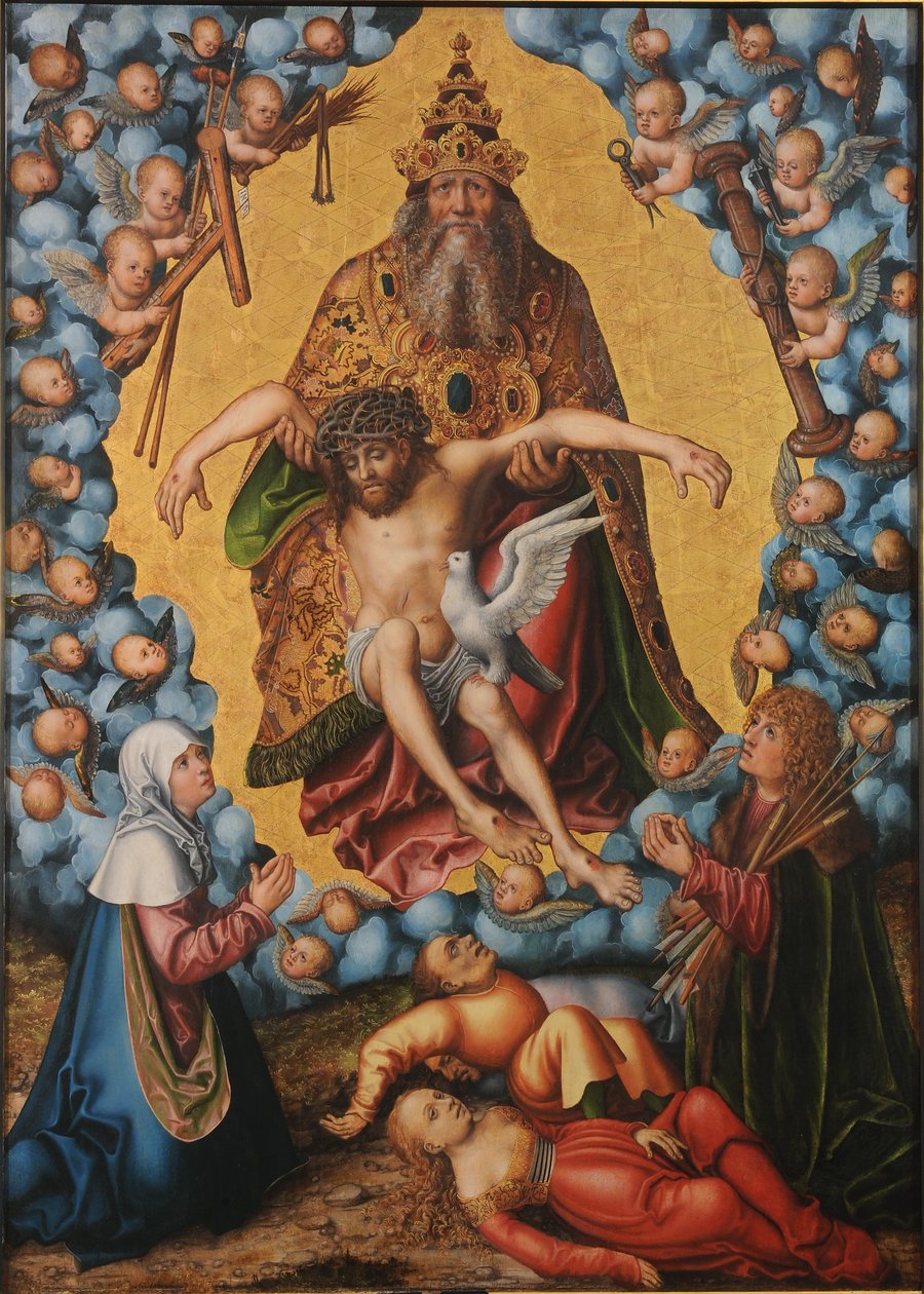 Pyhä kolminaisuus tekijältä Lucas Cranach the Elder