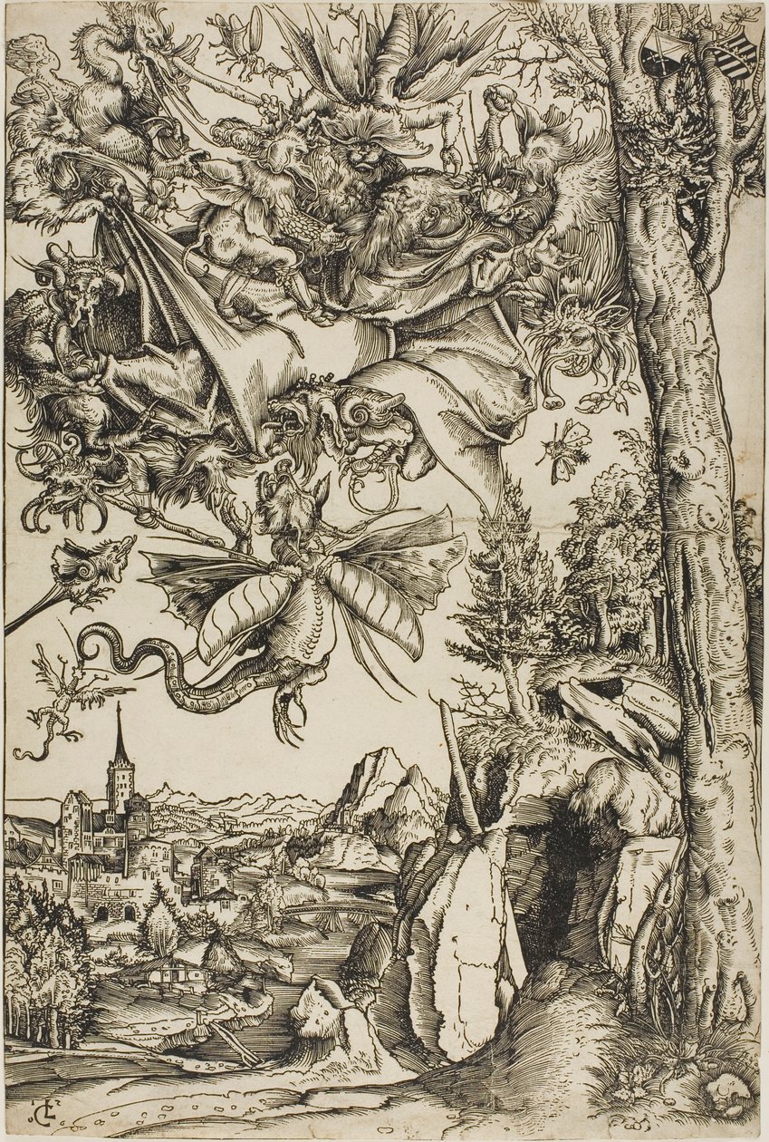 Pyhän Antoniuksen kiusaaminen tekijältä Lucas Cranach the Elder