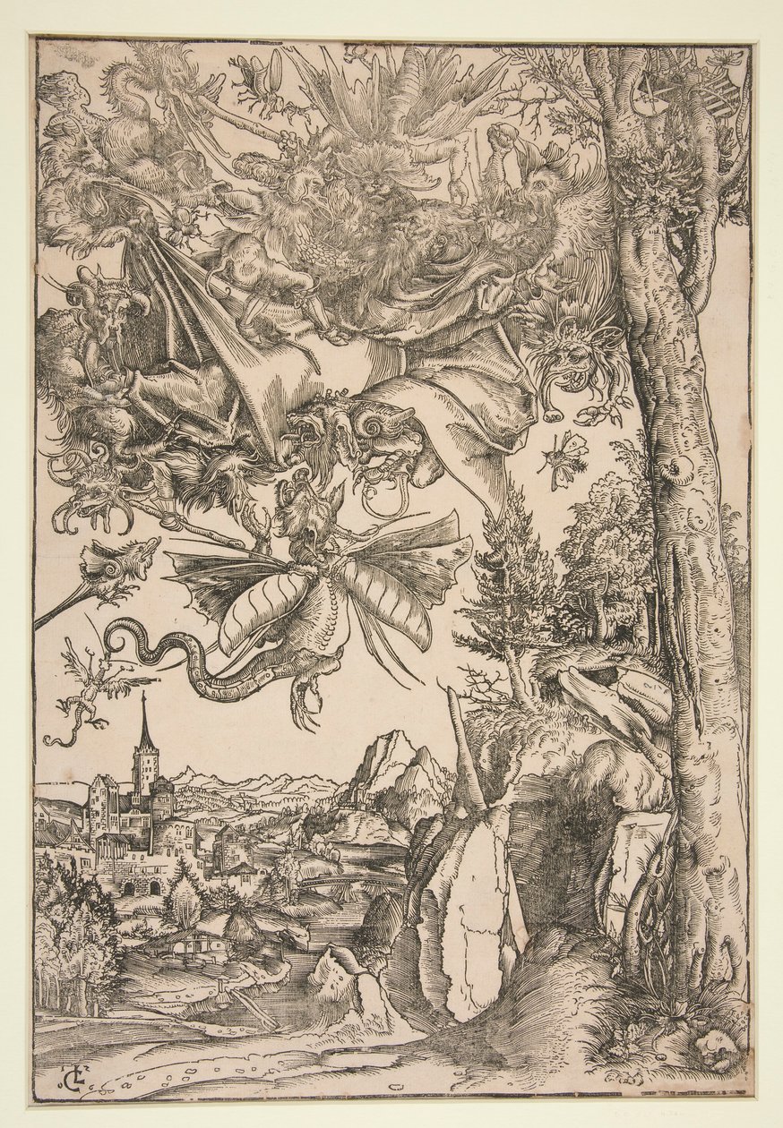 Pyhän Antoniuksen koettelemukset tekijältä Lucas Cranach the Elder