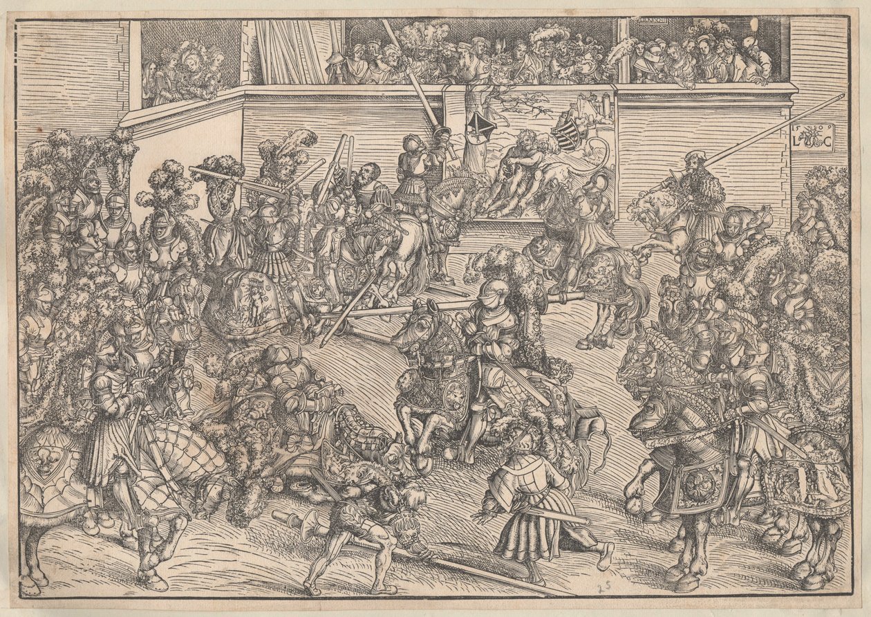 Turnaus, 1509 tekijältä Lucas Cranach the Elder