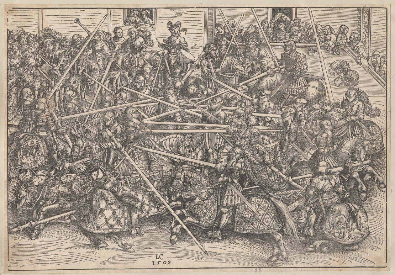 Turnaus, 1509 tekijältä Lucas Cranach the Elder
