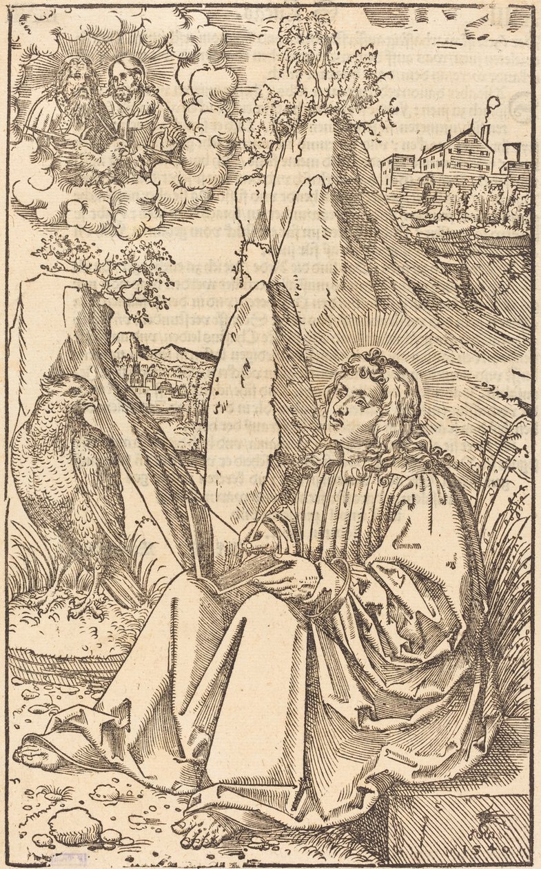 Pyhä Johannes maisemassa tekijältä Lucas Cranach the Younger