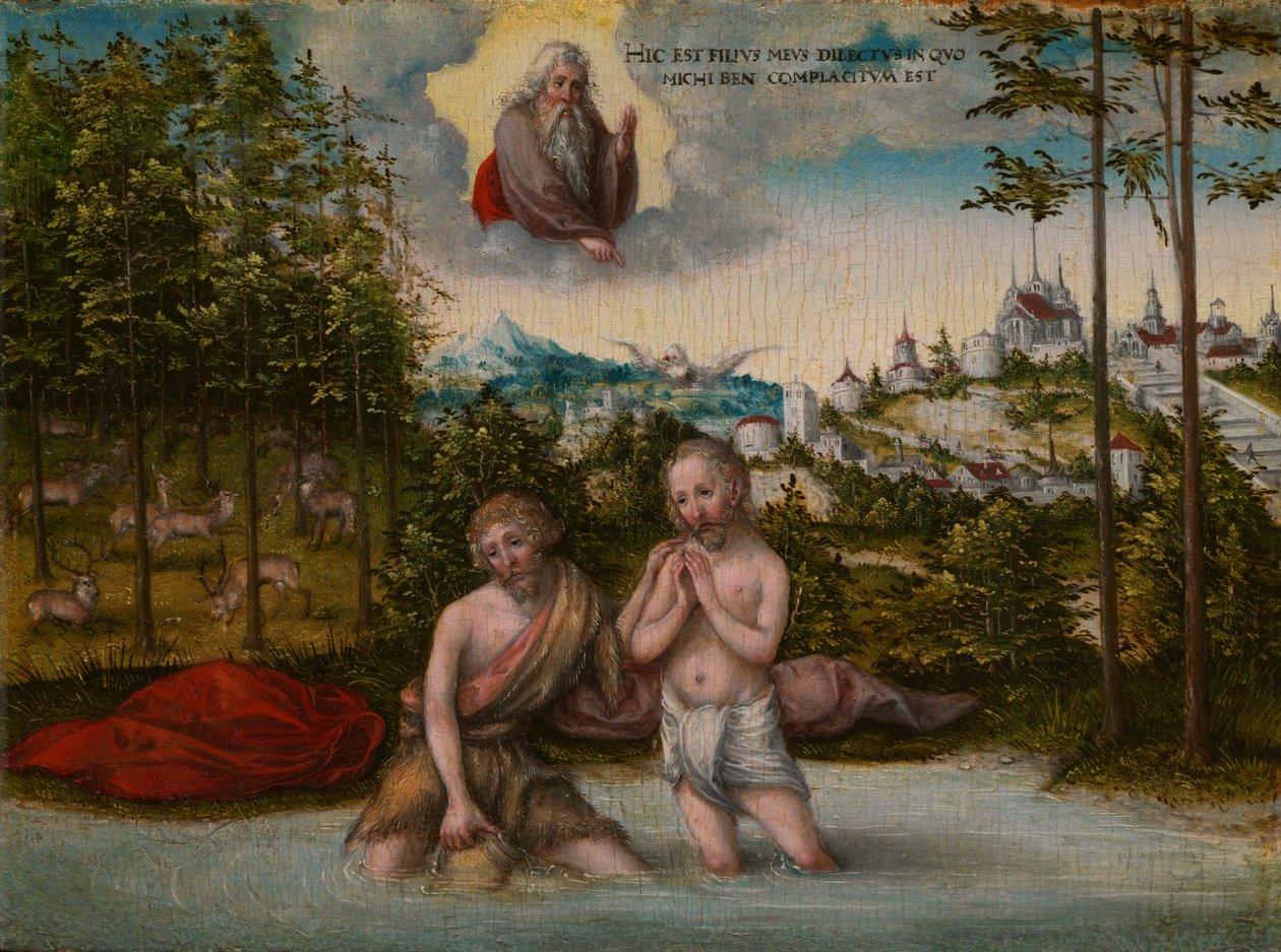 Kristuksen kaste tekijältä Lucas Cranach the Younger