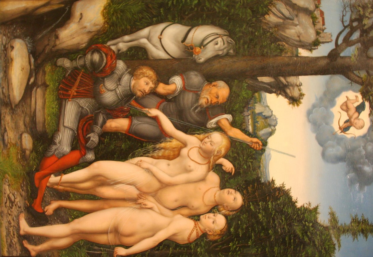 Pariisin tuomio tekijältä Lucas Cranach the Younger