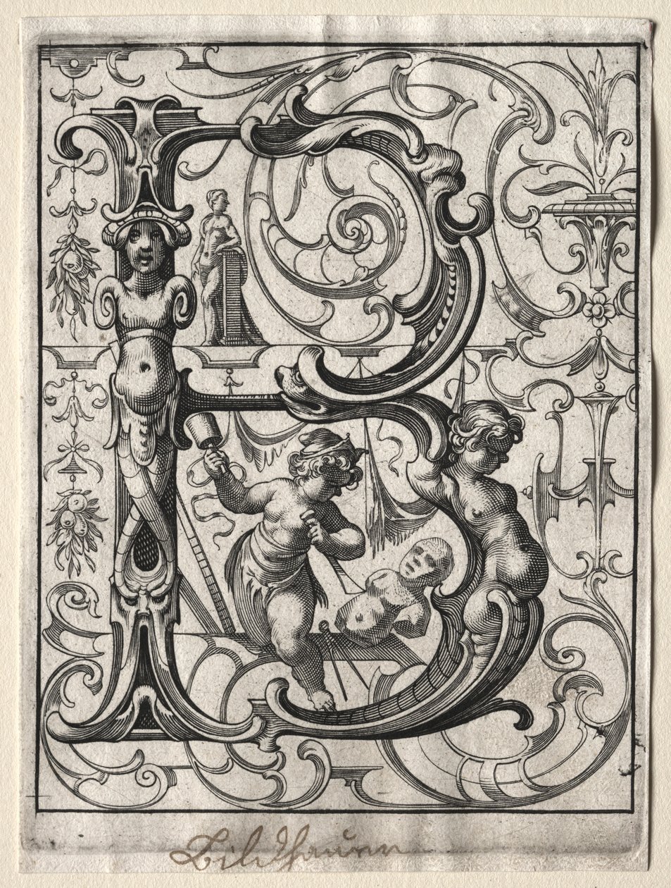 Uusi ABC-vihkonen: B, 1627. tekijältä Lucas Kilian