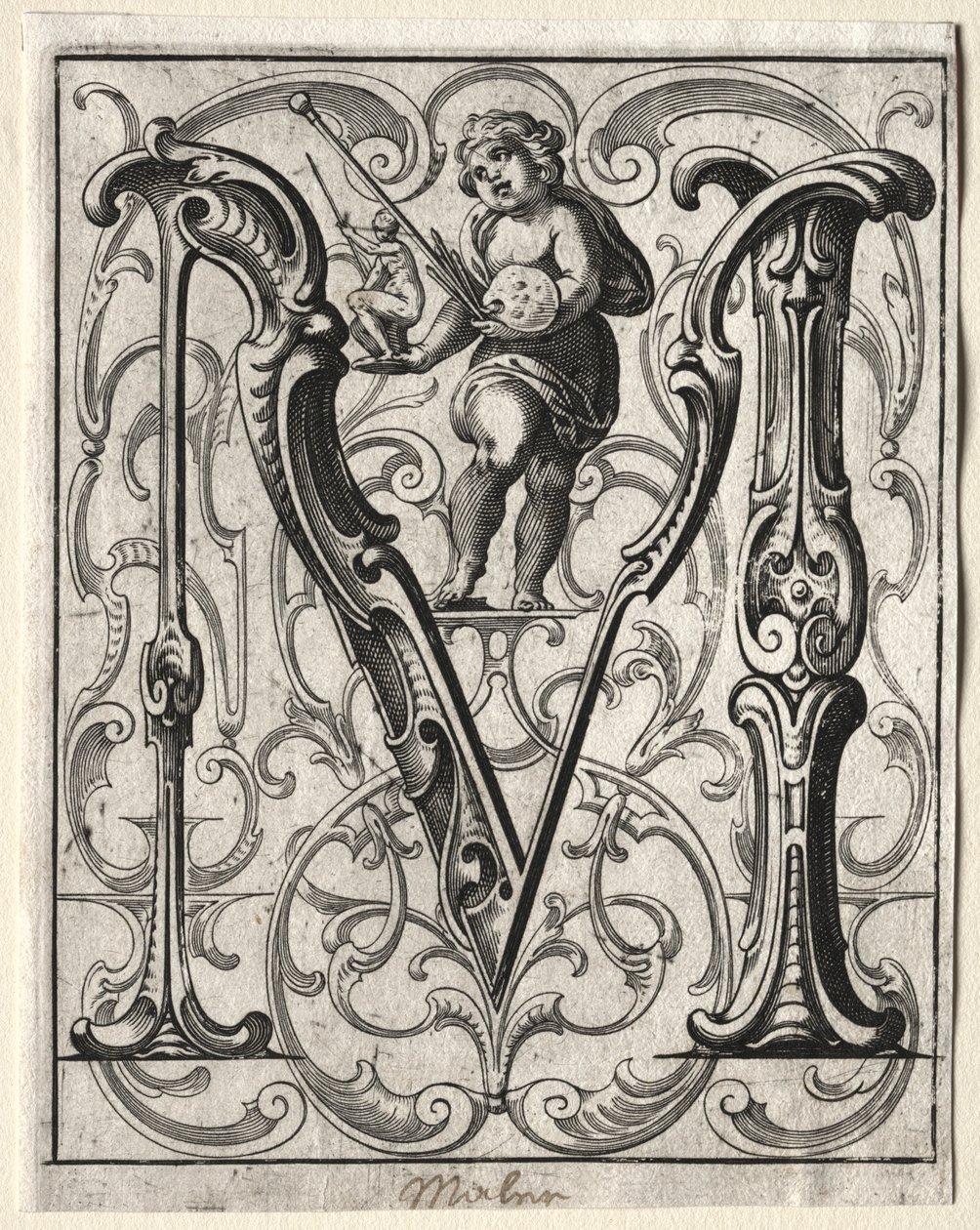 Uusi ABC-vihkonen: M, 1627. tekijältä Lucas Kilian