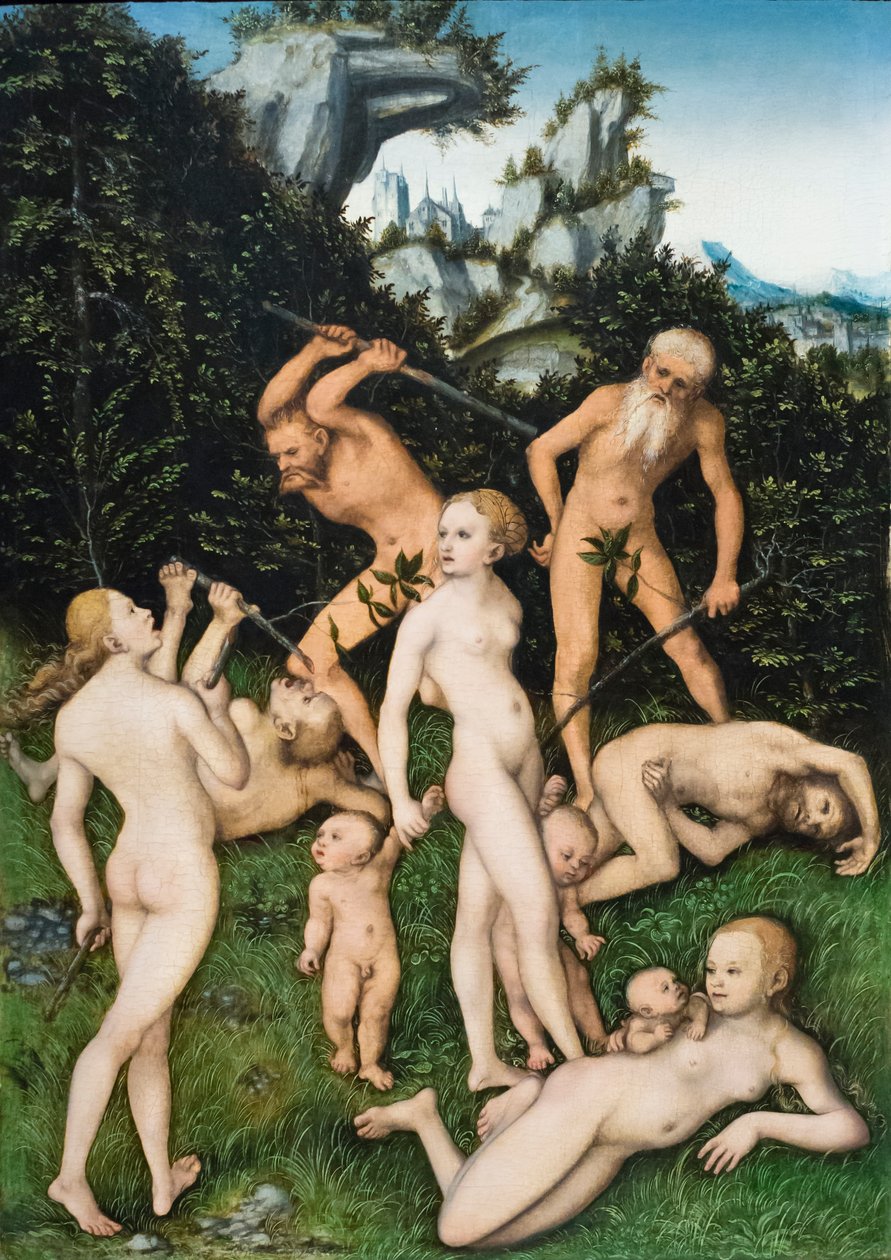 Primitiiviset ihmiset tekijältä Lucas the Elder Cranach