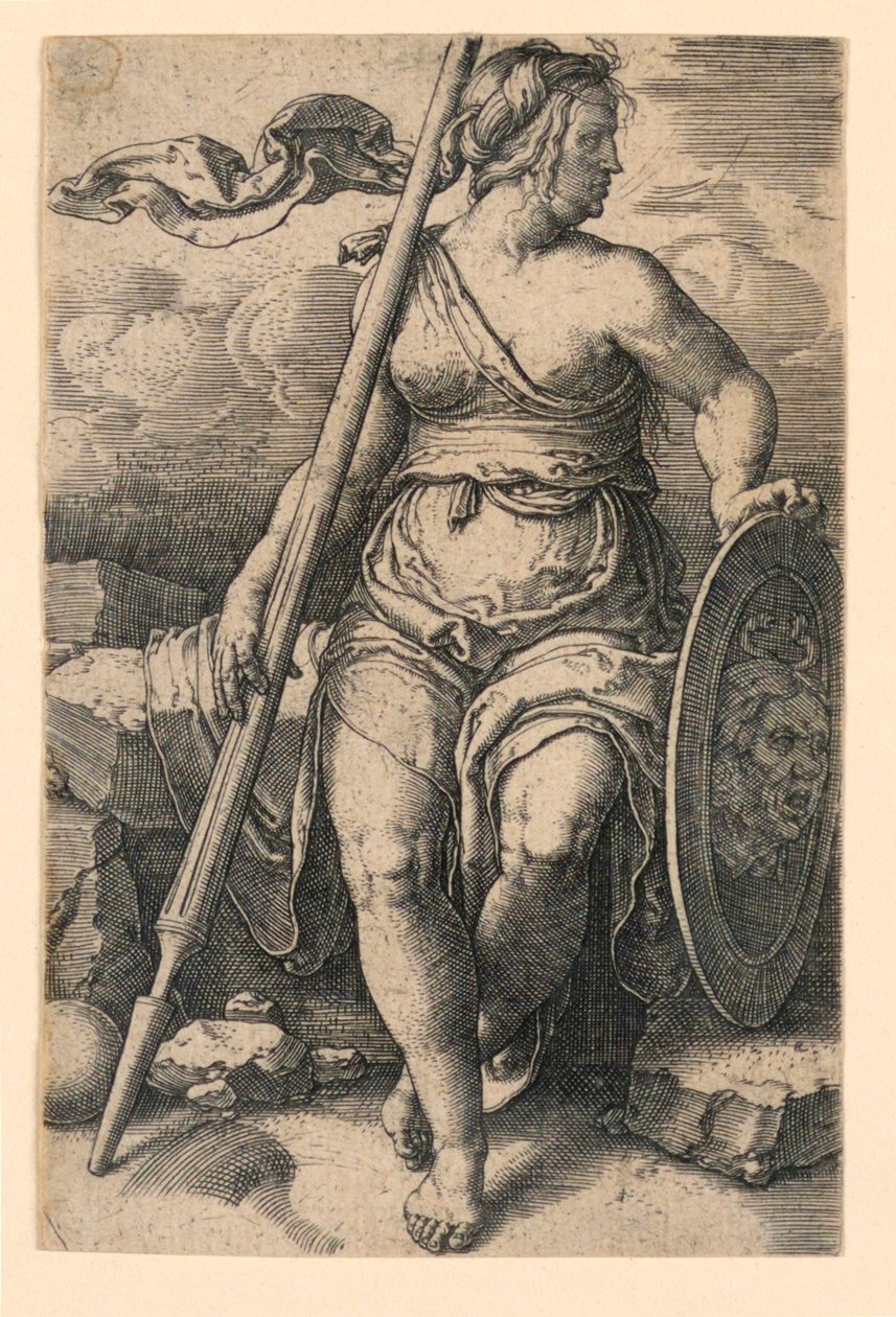 Pallas Athena (Minerva) tekijältä Lucas van Leyden