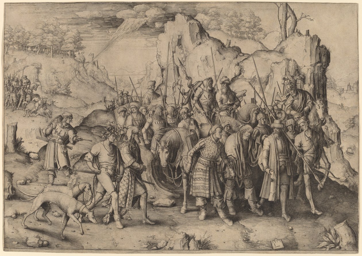Pyhän Paavalin kääntymys tekijältä Lucas van Leyden