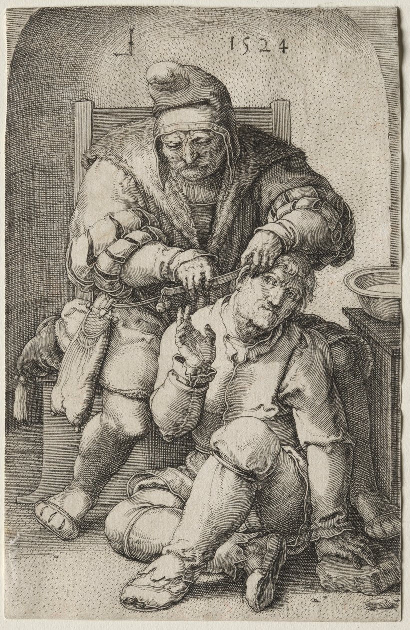 Kirurgi, 1524. tekijältä Lucas van Leyden