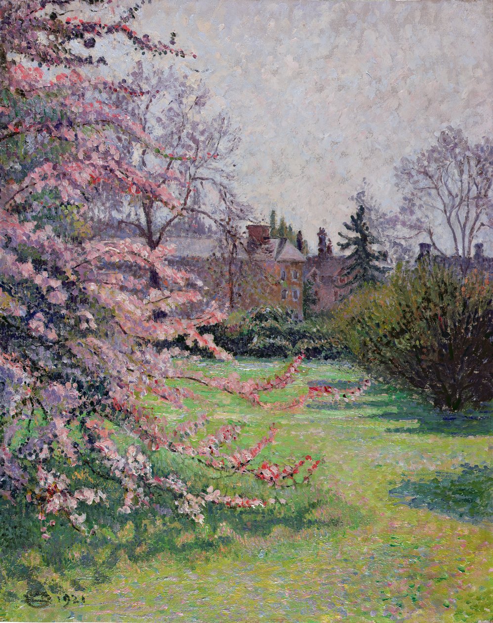 Japanilainen rapuomenan kukka, Kew, 1921 tekijältä Lucien Pissarro