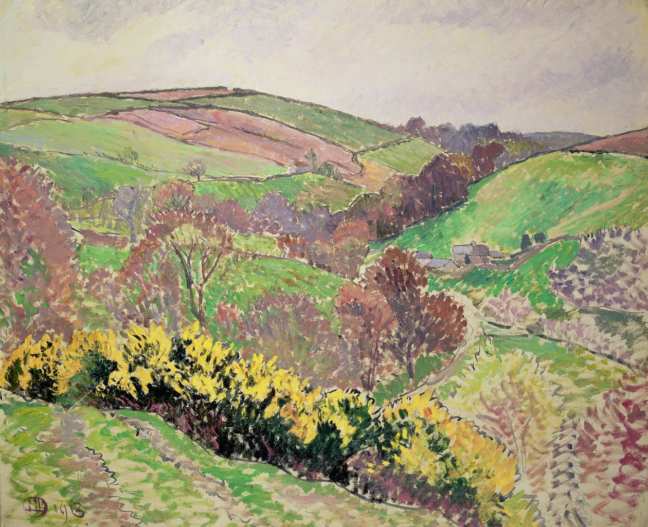 The Valley, Blackpool, 1913 tekijältä Lucien Pissarro