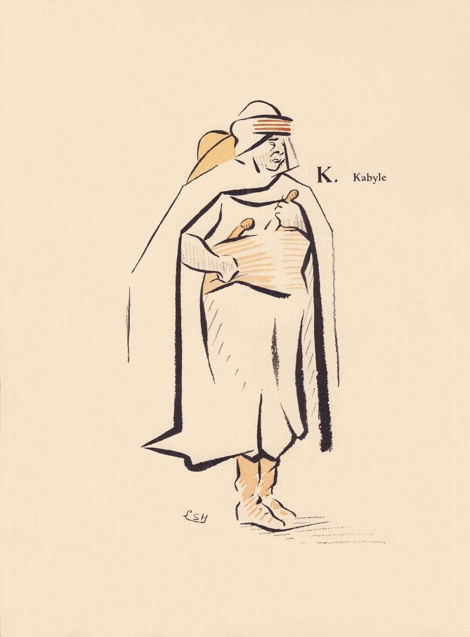 K. Kabyle tekijältä Lucien L. (active 1904) Henreaux