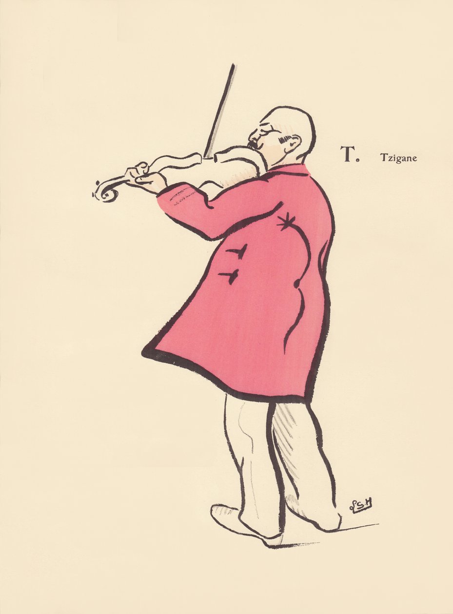 T. Gypsy tekijältä Lucien L. (active 1904) Henreaux