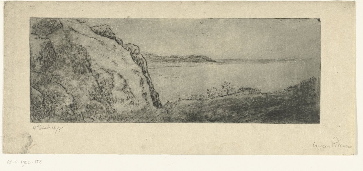 Kukkulat rannikolla tekijältä Lucien Pissarro